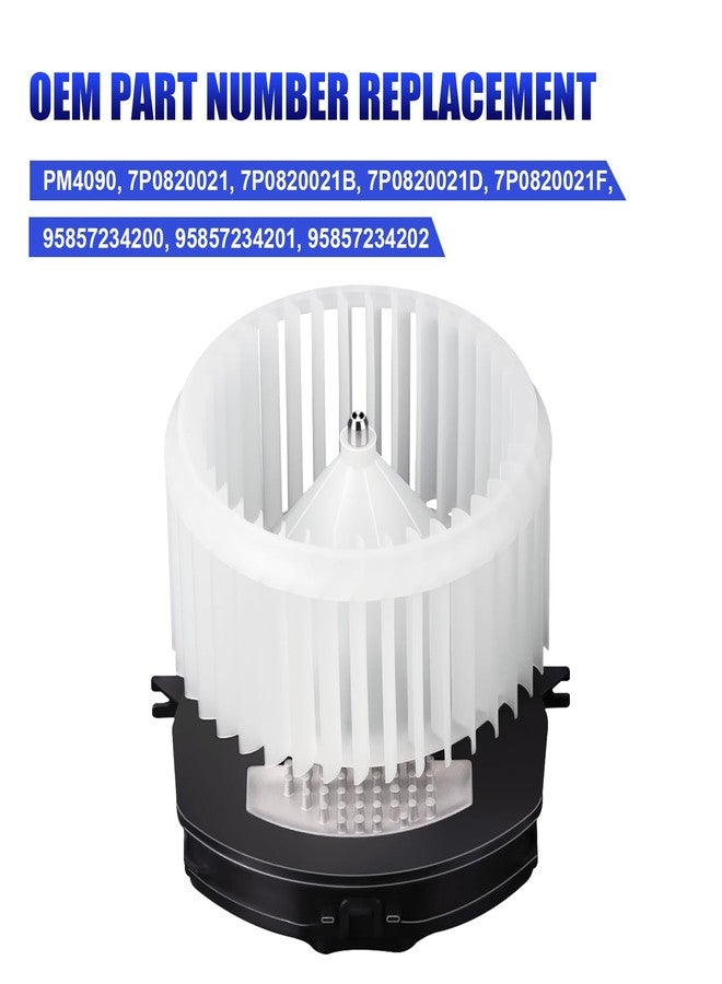 LCWRGS AC Heater Blower Motor with Fan Fits for Porsche Cayenne VW Volkswagen Touareg 2011 2012 2013 2014 2015 2016 2017 2018 HVAC Blower Motor Fan Replaces# 7P0820021 - Image 3